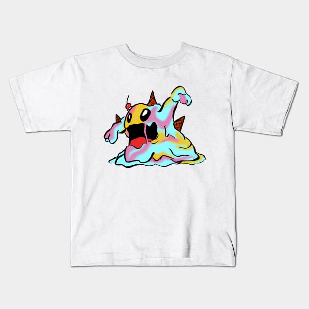 Ice Cream Kaiju Kids T-Shirt by The Toku Verse